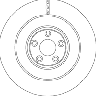 Диск тормозной задний jaguar xf 09-14 5.0  xj 12-15 5.0 df6654s