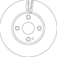 Диск тормозной пер вент MAZDA 2 (DL  DJ) 1.5 14---