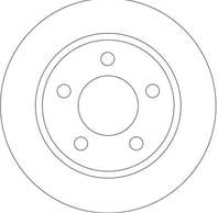 DF4419_диск тормозной задний! Mazda 3 1.4/1.6/1.6