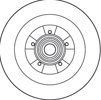 Brake disk with bearing