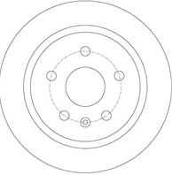 [DF6312] TRW Диск тормозной задний  комплект из 2-х шт.