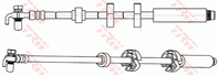 Phd1065 шланг тормозной пер.! l560mm peugeot 607 2.2/3.0/2.0-2.7hdi 00&gt