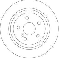 DF4437_диск тормозной задний! MB W220 3.8-4.0CDi