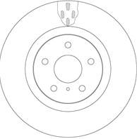 DF6480_диск тормозной передний! Nissan 350Z 3.5i V6 03-09