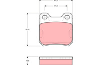 Колодки тормозные дисковые задние GDB914 от фирмы TRW