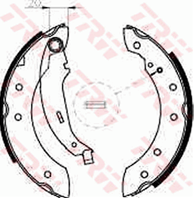 Колодки тормозные задние (200мм) TRW GS8534. GS8729 7701208111 аналог (комплект)