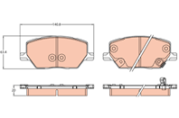 Колодки тормозные дисковые передние GDB3629 от компании TRW
