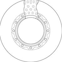 Диск тормозной 436/210x45/138 5 12n-240-M16