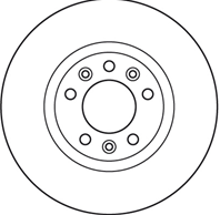 DF6121_диск тормозной передний! Peugeot 508 1.6VT