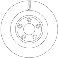 Tarcza hamulcowa tyl l/p jaguar f-type 2.0/3.0/5.0 10.12-