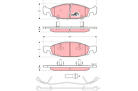 GDB4120_=736 02!колодки дисковые п. Jeep Grand Cherokee 4.0/4.7/2.7CRTi/3.0TD 9