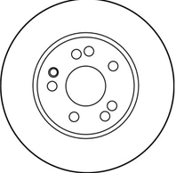 DF2749_диск тормозной передний! MB W124 2.8/3.2/4.0 92&gt