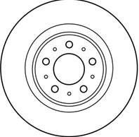 DF4233_диск тормозной передний!Volvo C70/S70/V70