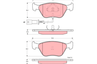 Колодки торм. ford sierra 90-93 перед.к-т