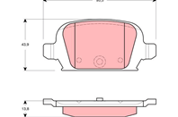 GDB1412_=835 02=573009B=223630 !колодки дисковые з.Opel Corsa 1.8i 00&gt/Tigra 1.