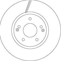 Диск тормозной передний ssang yong actyon ii 8/12-  korando 11/10- df6804
