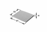 Фильтр салона угольный MITSUBISHI: PAJERO III 00-