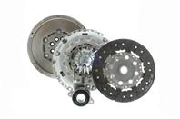 Clutch kit with dual mass flywheel and pneumatic bearing