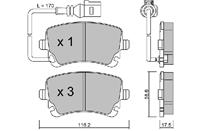 Колодки тормозные VOLKSWAGEN