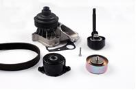 Water Pump + V-Ribbed Belt Kit