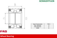 Подшипник ступицы задний nissan micra (k13) 5/10- 713633070