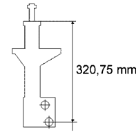 Амортизатор передний газовый 32A70F от производителя BOGE