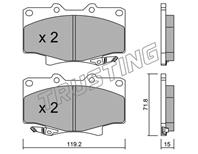 Кт дисков. тормоз. колодок
