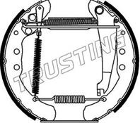 колодки барабанные задние с установочным комплектом Audi 80 89-94, VW Golf 91-97