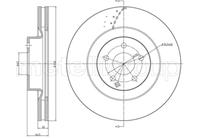 диск тормозной передний MB W221 5.5/4.0D M273/OM629 05>