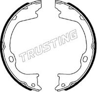 088.243, К-Т БАРАБ. ТОРМОЗ. КОЛОДОК TRUSTING, ИТАЛИЯ