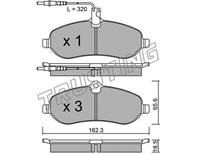 Кт дисков. тормоз. колодок