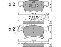 К-т дисков. тормоз. колодок