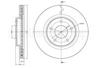 диск тормозной передний Chrysler Sebring/Caliber, Jeep Compass/Patriot 1.8-2.4CRD 06>