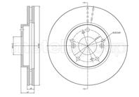 диск тормозной передний Honda FR-V 2.2 05>