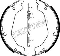 колодки барабанные с установочным комплектом Hyundai Terracan 3.5/2.9CRDi 01>