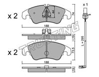 колодки дисковые передни Audi A4 3.0TDi Quattro/3.2FSi Quattro 08>