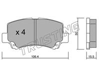Кт дисков. тормоз. колодок