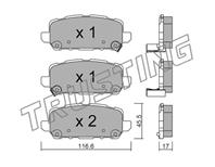 Кт дисков. тормоз. колодок