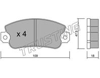 Кт дисков. тормоз. колодок