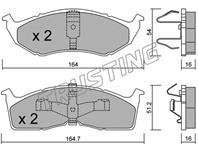 колодки дисковые передние Chrysler Vision 3.5 93-94/Neon 1.8/2.0 94-99