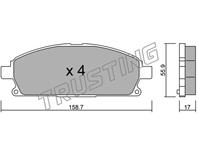 Кт дисков. тормоз. колодок