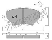 Кт дисков. тормоз. колодок