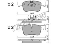 колодки дисковые передние BMW 1 F20 1.6i/1.8i/2.0D 11>