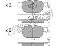 Кт дисков. тормоз. колодок
