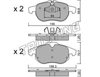 Кт дисков. тормоз. колодок
