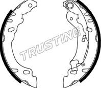 034.114, К-Т БАРАБ. ТОРМОЗ. КОЛОДОК TRUSTING, ИТАЛИЯ