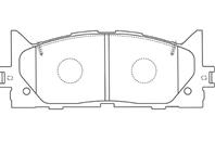 Колодки тормозные дисковые, комплект, передние LEXUS ES III , TOYOTA Camry седан VII Колодки тормозные дисковые, комплект, передние LEXUS ES III , TOYOTA Camry седан VII