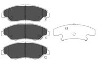 Комплект тормозных колодок, дисковый тормоз