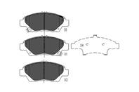 Колодки тормозные дисковые, комплект