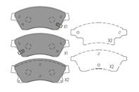 Комплект тормозных колодок, дисковый тормоз